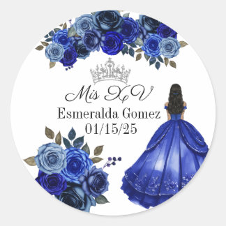 XV stickers royal blue