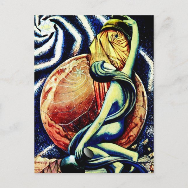 XVII The Star Tarot PostCard (Front)