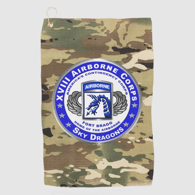 XVIII AIRBORNE CORPS  GOLF TOWEL (Front)