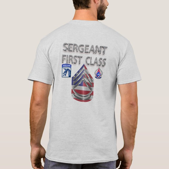 XVIII Airborne Corps Sergeant First Class T-Shirt (Back)