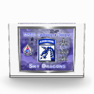 XVIII Airborne Corps Sky Dragons  Custom Photo Block