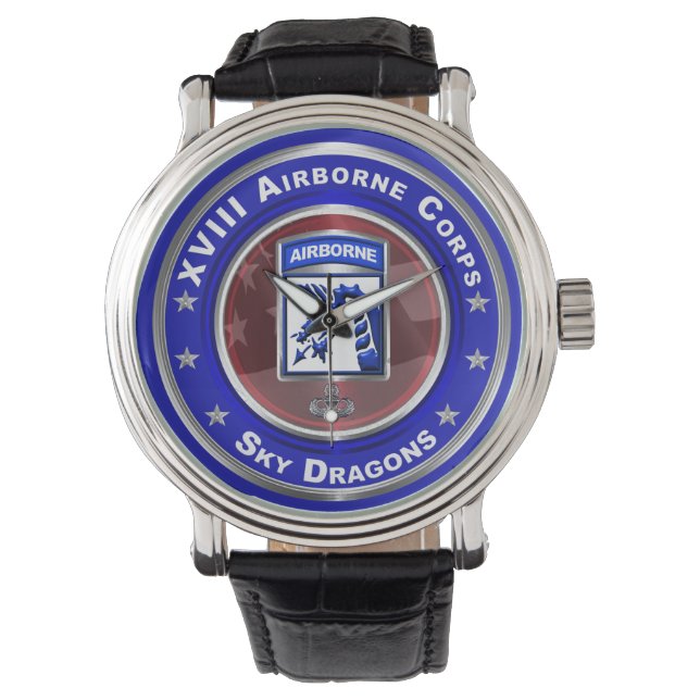 XVIII Airborne Corps SKY DRAGONS Keepsake Watch (Front)