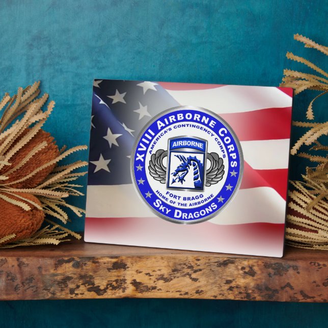 XVIII Airborne Corps “SKY DRAGONS”  Plaque (Side)