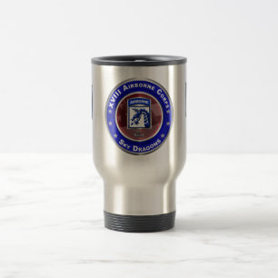 XVIII Airborne Corps Sky Dragons Travel Mug