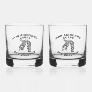 XVIII AIRBORNE CORPS  WHISKEY GLASS