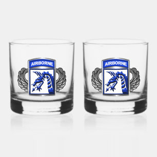 XVIII AIRBORNE CORPS  WHISKEY GLASS