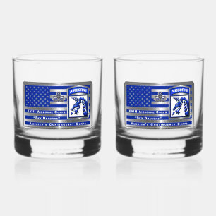 XVIII AIRBORNE CORPS  WHISKEY GLASS