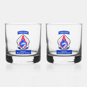 XVIII AIRBORNE CORPS  WHISKEY GLASS