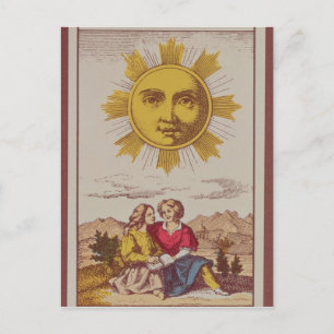 XVIIII Le Soleil, French tarot card of the Sun