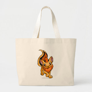 Xweetok Orange Large Tote Bag