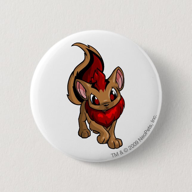 Xweetok Red 6 Cm Round Badge (Front)