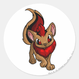 Xweetok Red Classic Round Sticker