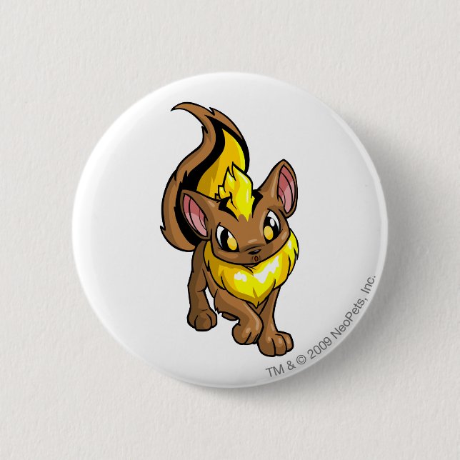 Xweetok Yellow 6 Cm Round Badge (Front)