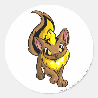 Xweetok Yellow Classic Round Sticker