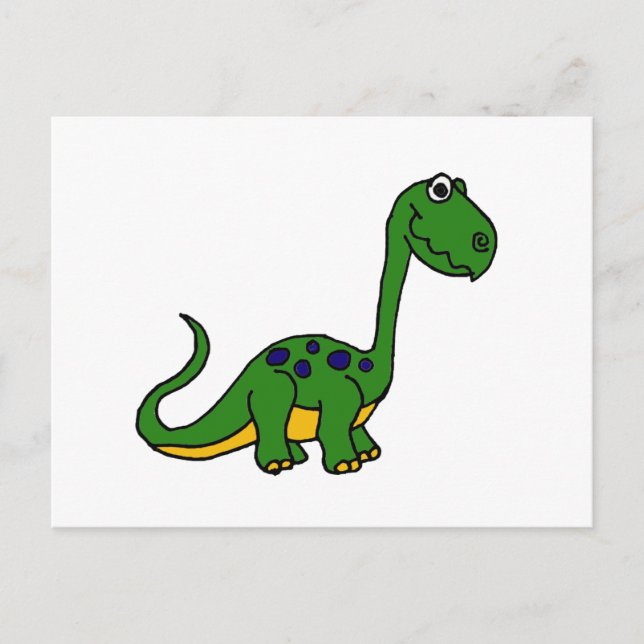 XX- Adorable Cute Dinosaur Cartoon Postcard (Front)