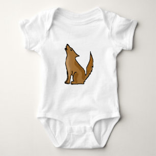 XX- Awesome Howling Coyote Baby Bodysuit