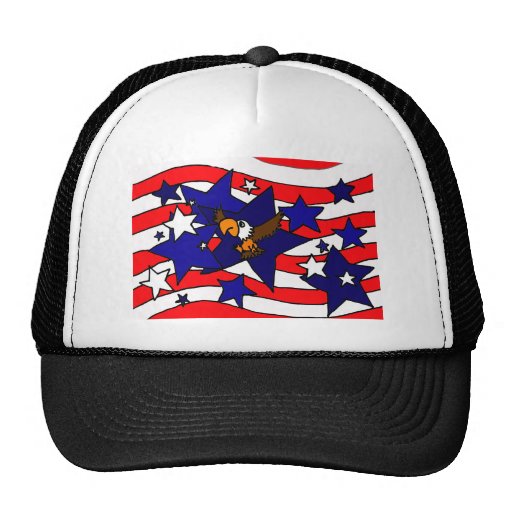 XX- Awesome Independence Day Flag Art Trucker Hat | Zazzle