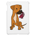 XX- Boxer Mix Rescue Dog Eating Octopus