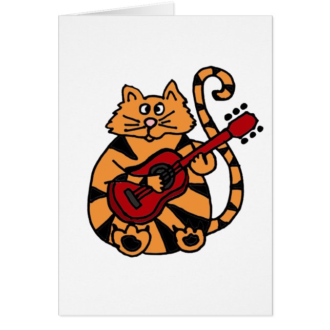 XX- Cat Playing Guitar Design (Front)