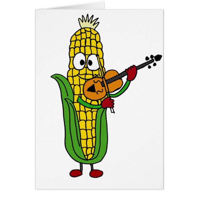 XX- Corn Playing Fiddle or Violin (Front)