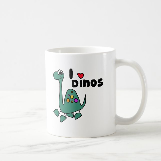 XX- Cute I Love Dinos Design Coffee Mug (Right)