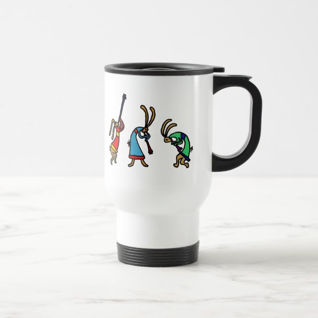 XX- Dancing Bunny Rabbits Travel Mug (Right)