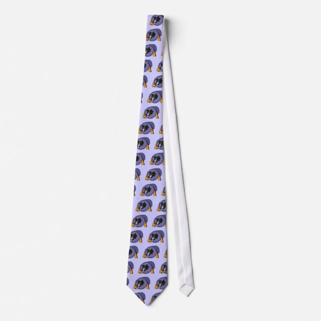 XX- Dog Agility Tunnel Cartoon Tie (Front)