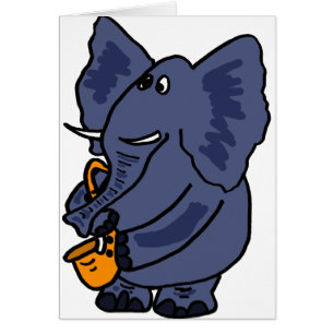 XX- Elephant Playing Saxophone