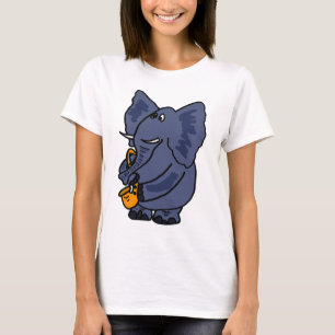 XX- Elephant Playing Saxophone T-Shirt