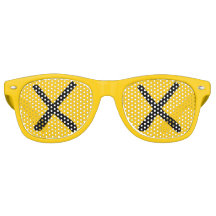 XX Eyes - "Crossed Out Eyes" Sunglasses Yellow