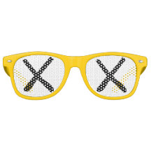 XX Eyes - "Crossed Out Eyes" Sunglasses Yellow