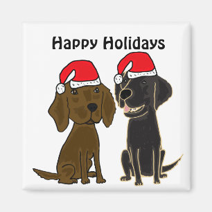 XX- Flat Coated Retrievers Christmas Magnet