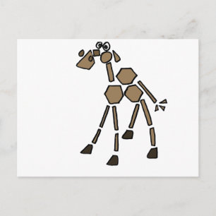 XX- Funky Abstract Art Camel Postcard