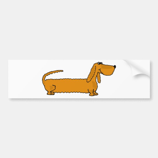 XX- Funky Dachshund Bumper Sticker (Front)