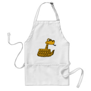 XX- Funky Rattlesnake Cartoon Standard Apron