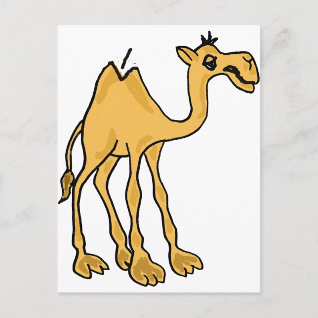 XX- Funny Camel Cartoon Postcard (Front)