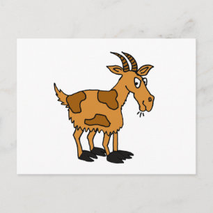 XX- Funny Cartoon Goat Postcard