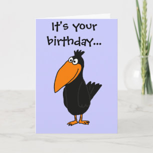 XX- Funny Crow Design Card