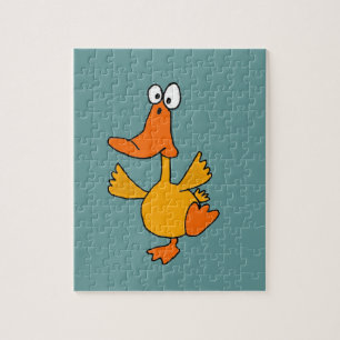 XX- Funny Dancing Duck Cartoon Jigsaw Puzzle