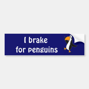 XX- Funny Dancing Penguin Cartoon Bumper Sticker