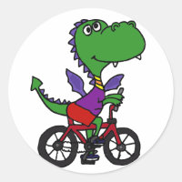 XX- Funny Dragon Riding Bicycle
