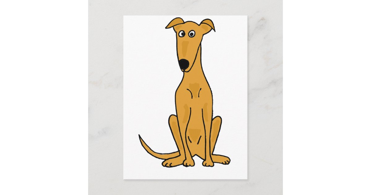 XX- Funny Greyhound Dog Cartoon Postcard | Zazzle XX- Funny Greyhound Dog Cartoon Postcard | Zazzle