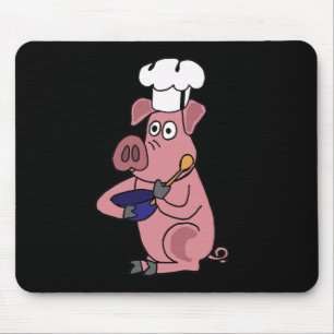 XX- Funny Pig Chef Cartoon Mouse Mat