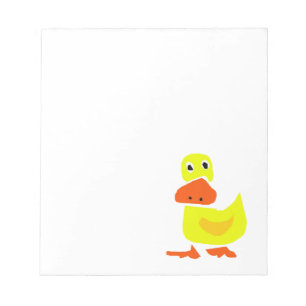 XX- Funny Primitive Art Duck Notepad