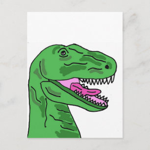 XX- Funny T-Rex Dinosaur Cartoon Postcard
