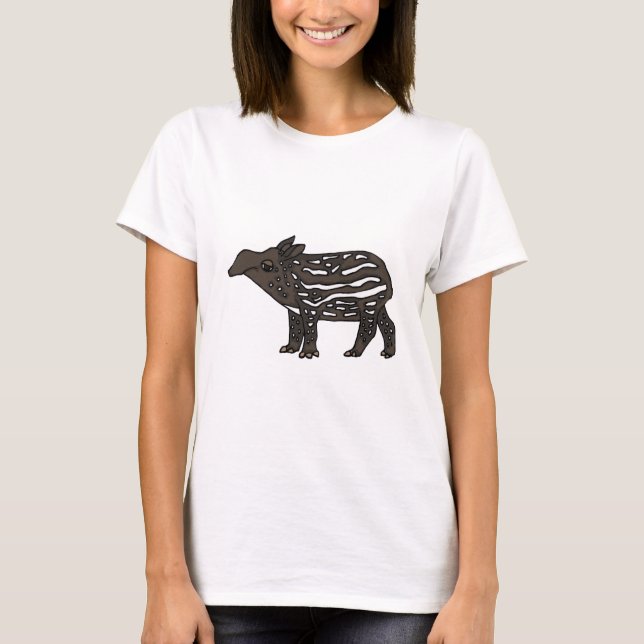 XX- Funny Tapir Cartoon T-Shirt (Front)