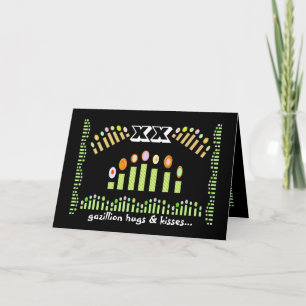 xx Gazillion Hugs & Kisses - Happy xxth Birthday! Card