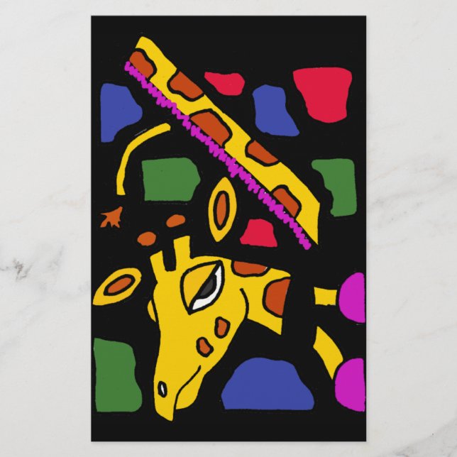 XX- Giraffe Abstract Art (Front)