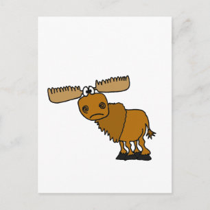 XX- Goofy Moose Design Postcard