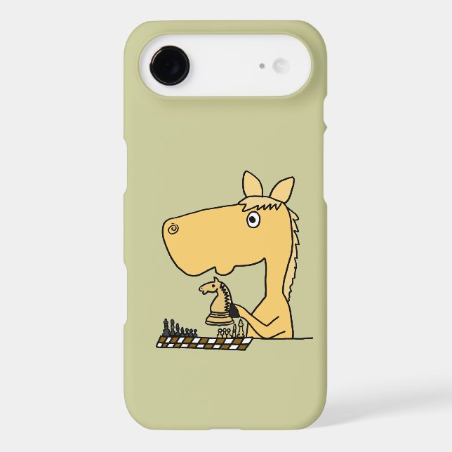 XX- Horse Playing Chess Cartoon Case-Mate iPhone Case (Back)